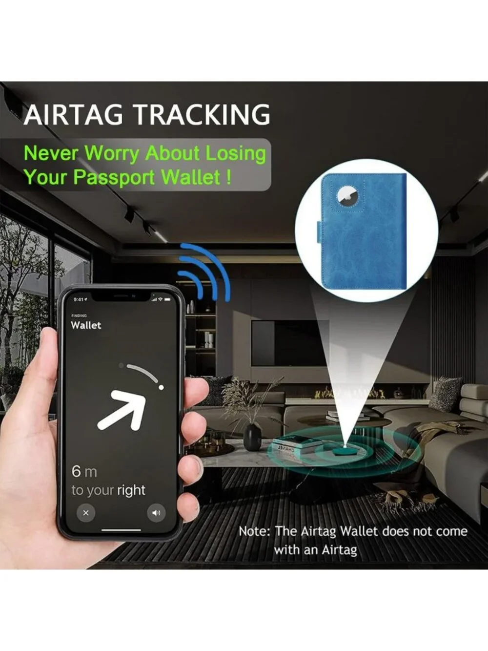 RFID Blocking Passport Holder Wallet with Airtag Slot | Travel Essentials